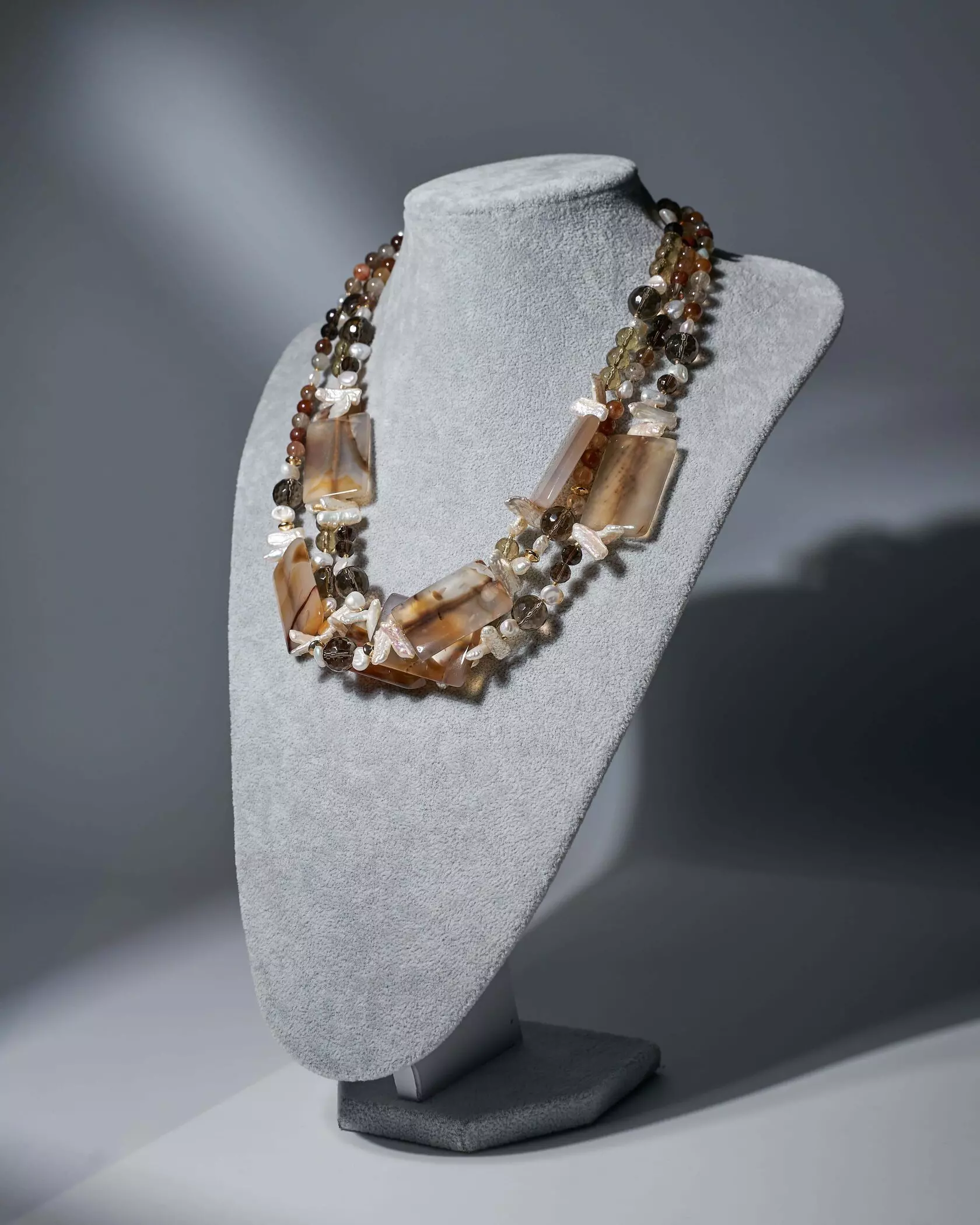 Бусы агат, жемчуг Бусы агат, жемчуг - мастерская Надежды Бойко