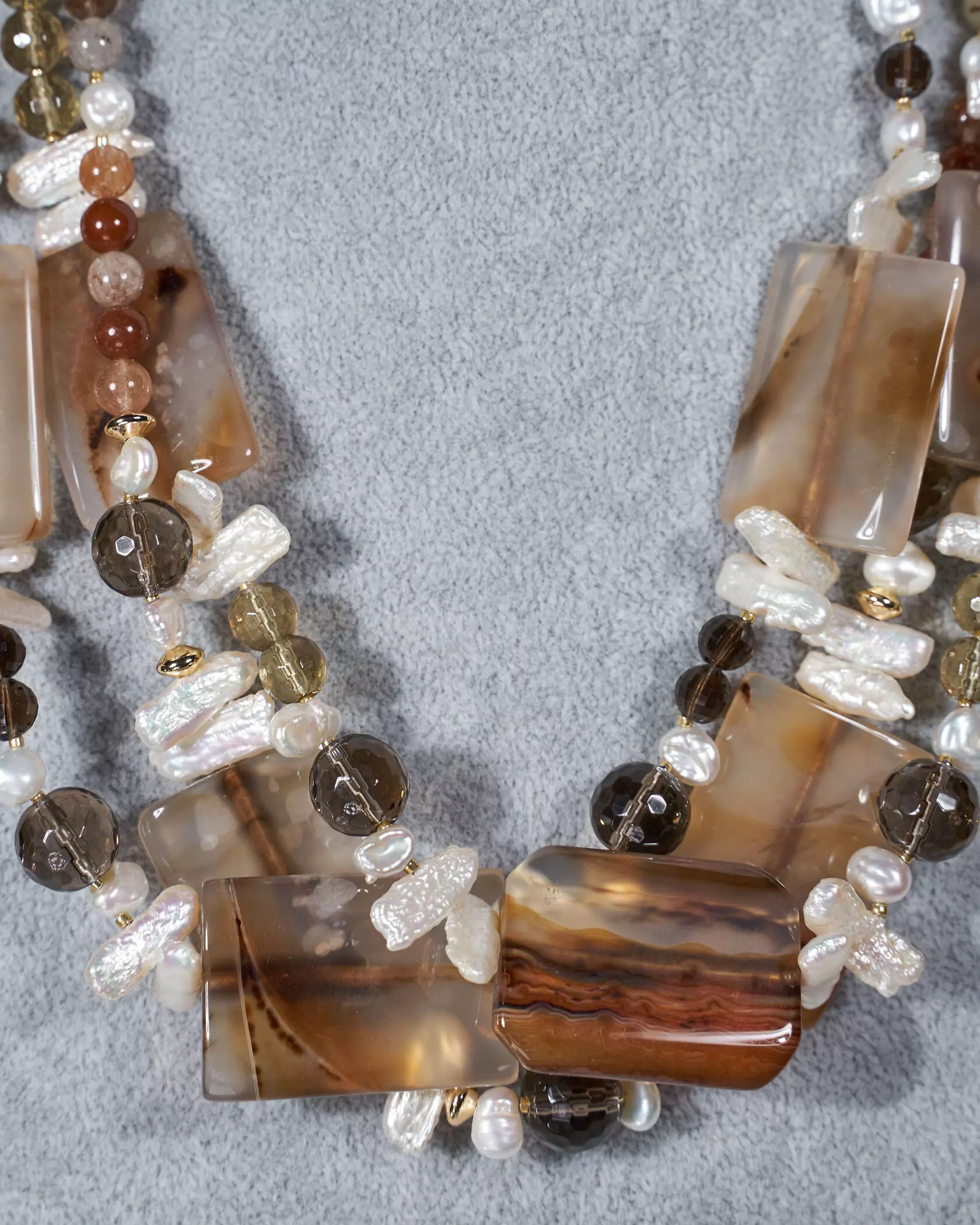 Бусы агат, жемчуг Бусы агат, жемчуг - мастерская Надежды Бойко