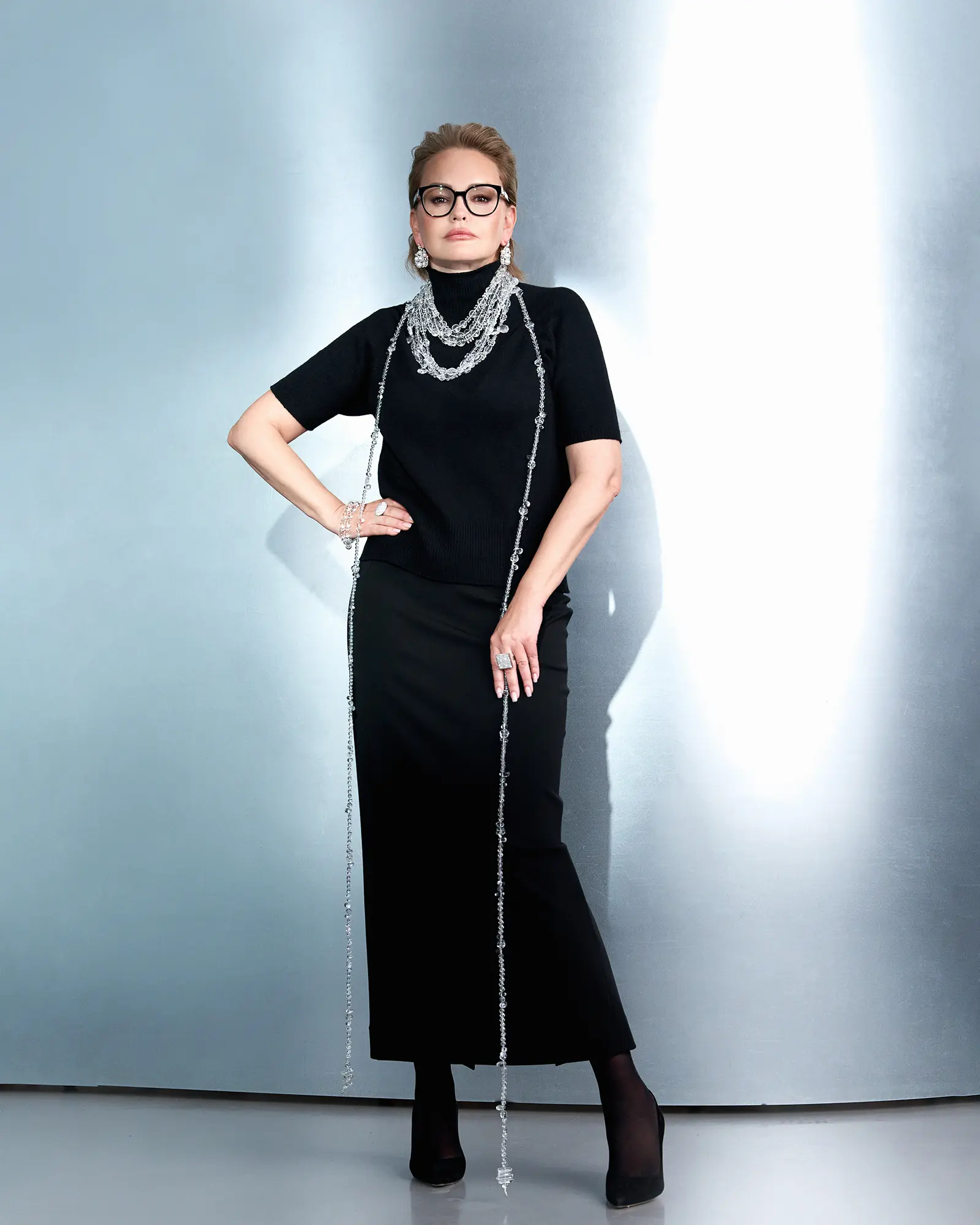 Аркан горный хрусталь прозрачного цвета - 178 000 Аркан горный хрусталь - мастерская Надежды Бойко