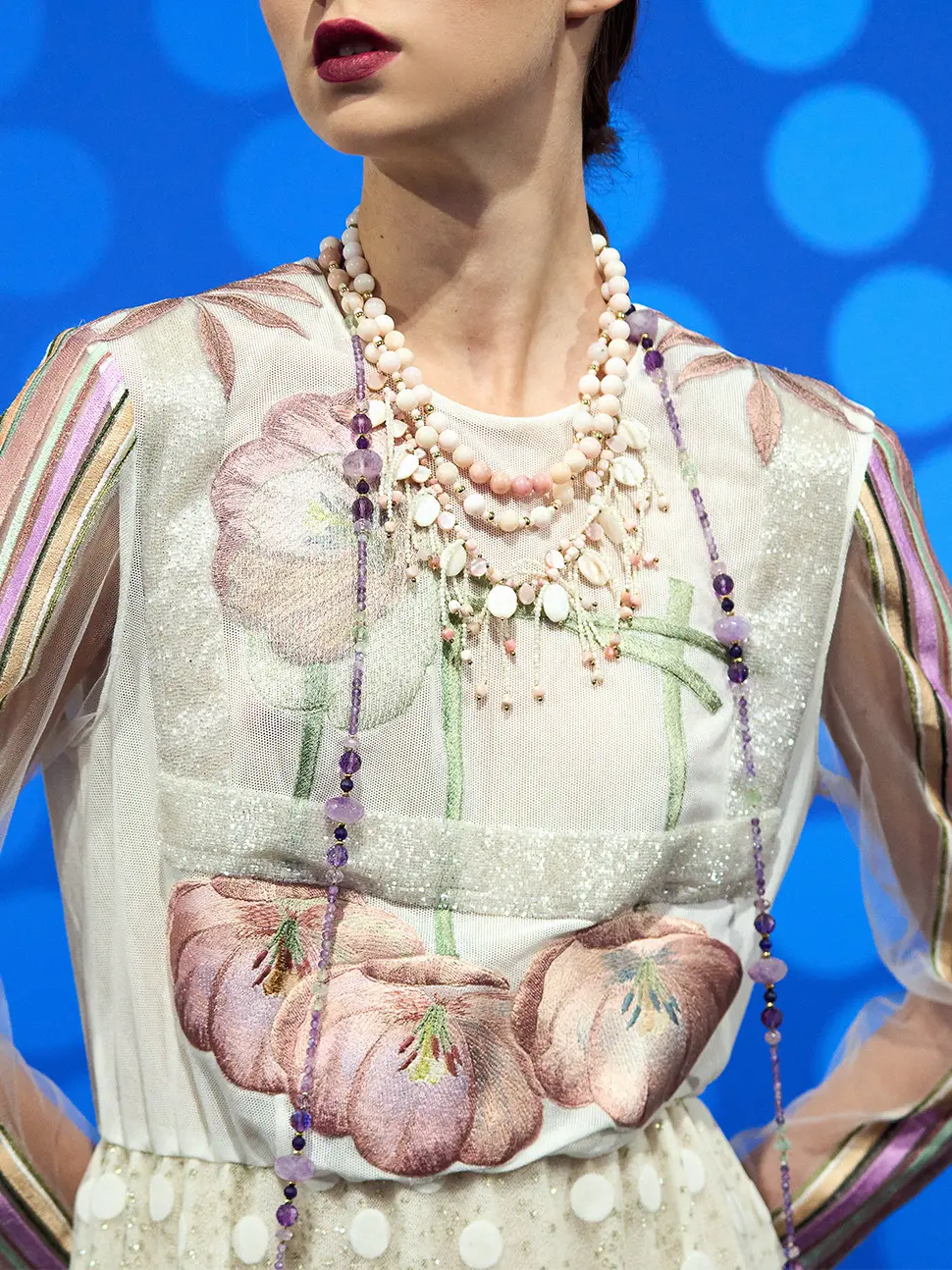 Бусы розовый опал, перламутр розового цвета - 84 000 Бусы розовый опал, перламутр - мастерская Надежды Бойко