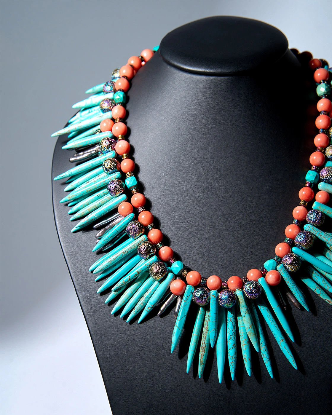 Бусы коралл, турквенит Бусы коралл, турквенит - мастерская Надежды Бойко