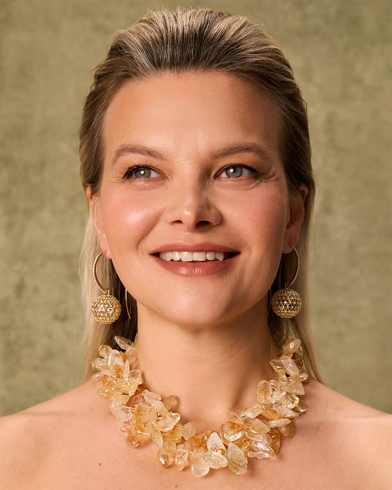 Бусы из дикого цитрина Бусы из дикого цитрина - мастерская Надежды Бойко