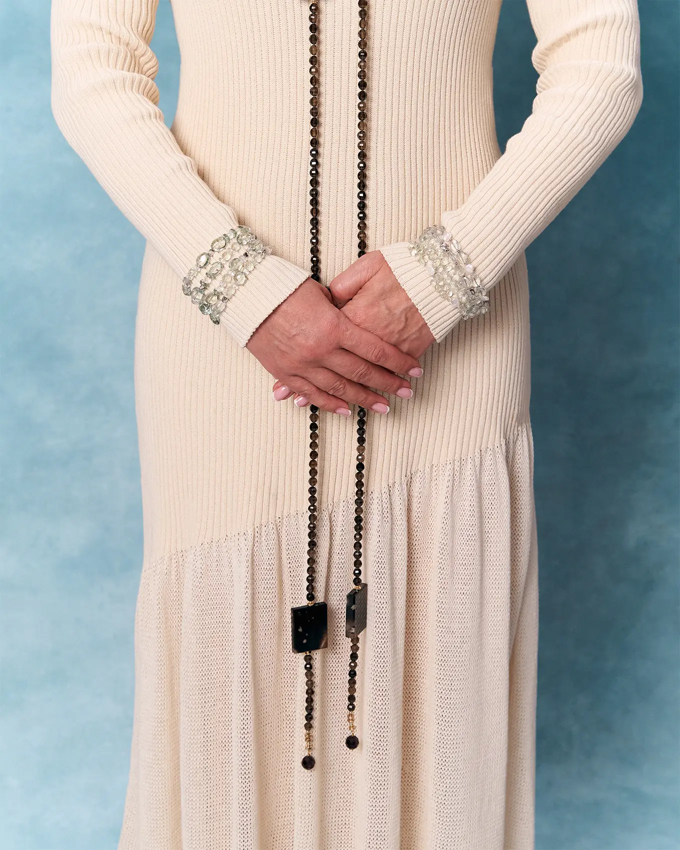 Браслет празиолит, жемчуг зеленого цвета - 91 000 Браслет празиолит, жемчуг - мастерская Надежды Бойко