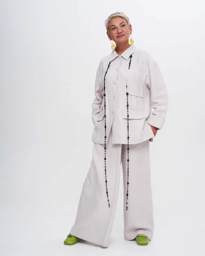 Аркан турмалин, черный агат черного цвета - 149 000 Аркан турмалин, черный агат - мастерская Надежды Бойко