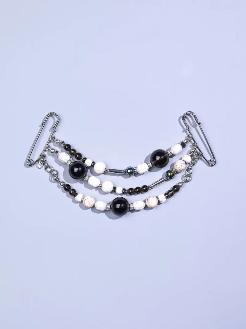 Ожеброшь из раухтопаза и турквенита белого цвета - 19 000 Ожеброшь из раухтопаза и турквенита - мастерская Надежды Бойко